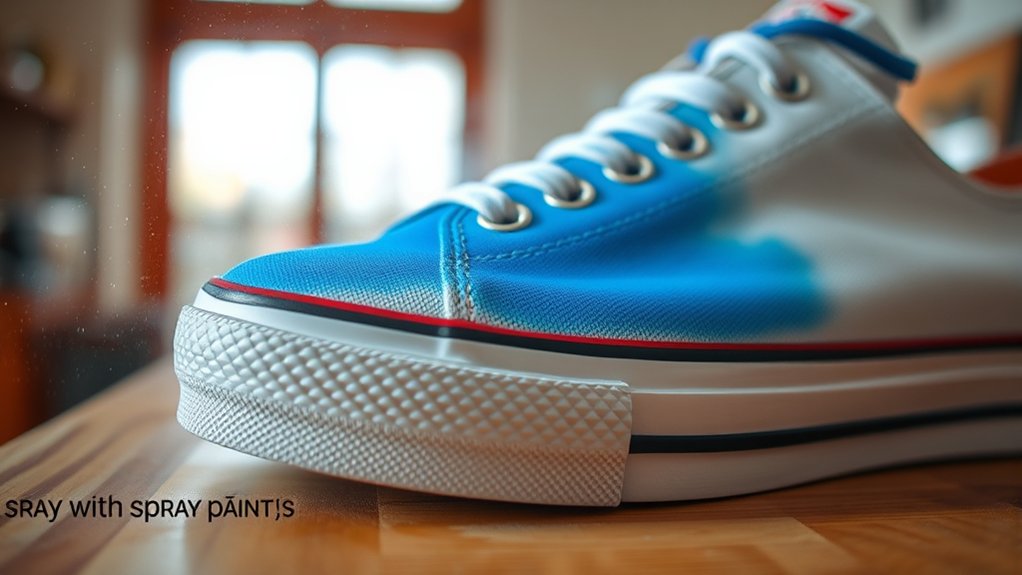 can you spray paint shoes
