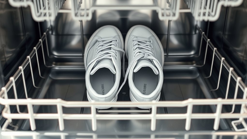 can you wash shoes dishwasher
