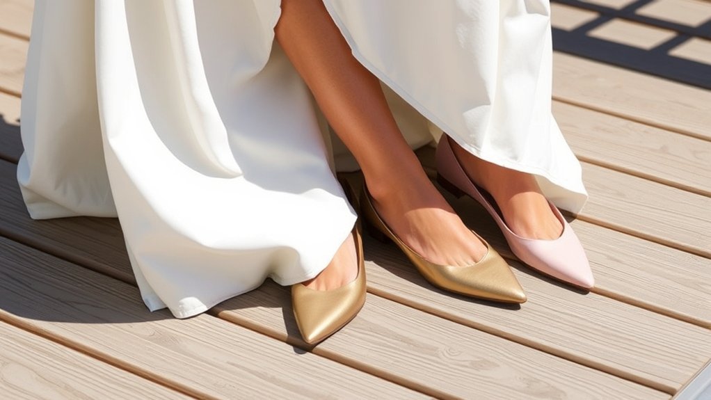 choosing metallic shoe colors wisely