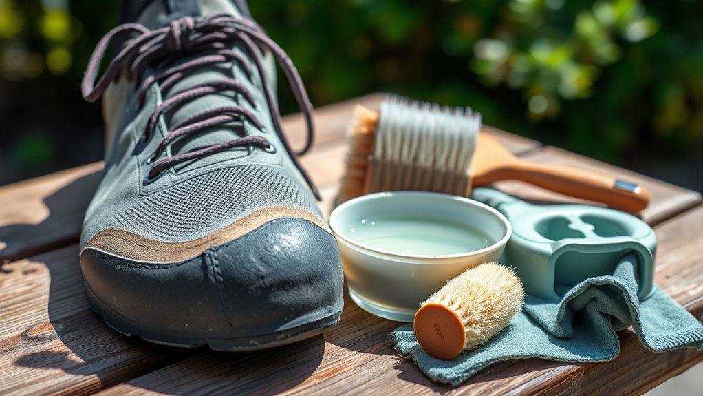 cleaning climbing shoes effectively and safely