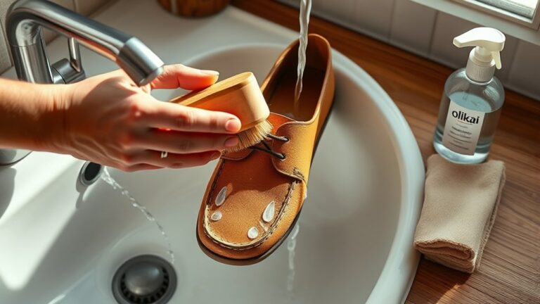 cleaning olukai shoes effectively and gently