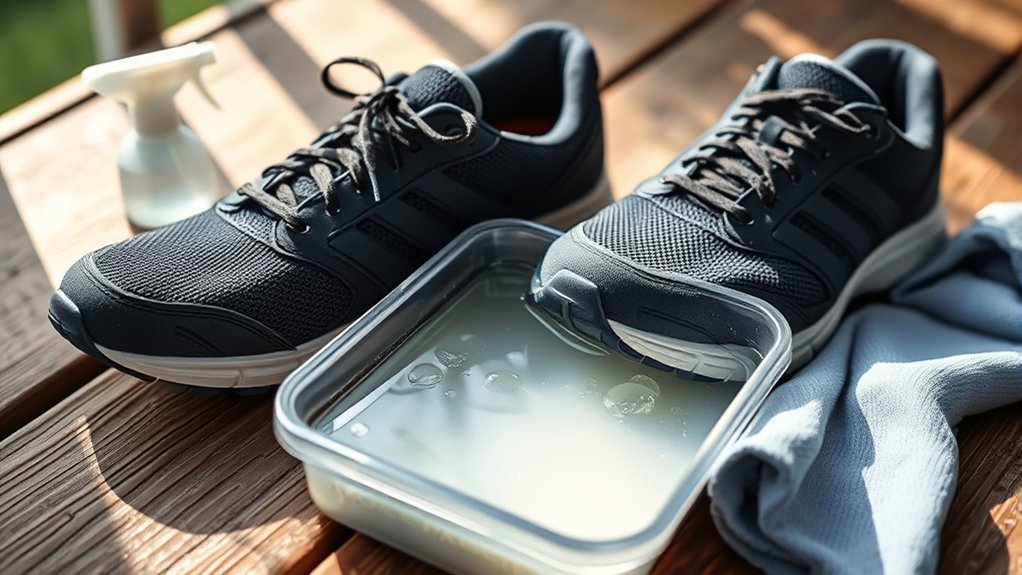 disinfect used shoes to prevent