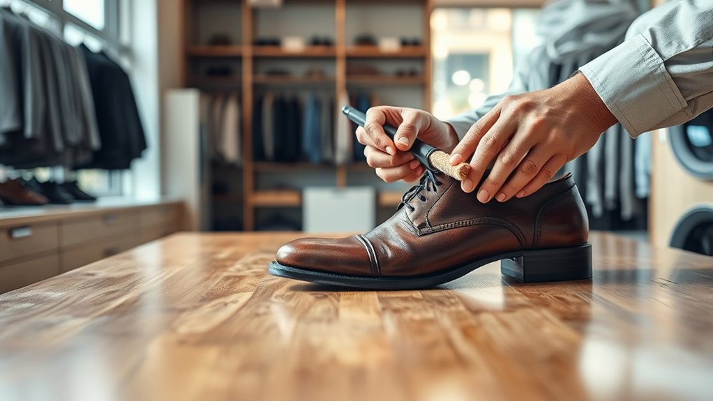 dry cleaners clean specific shoes