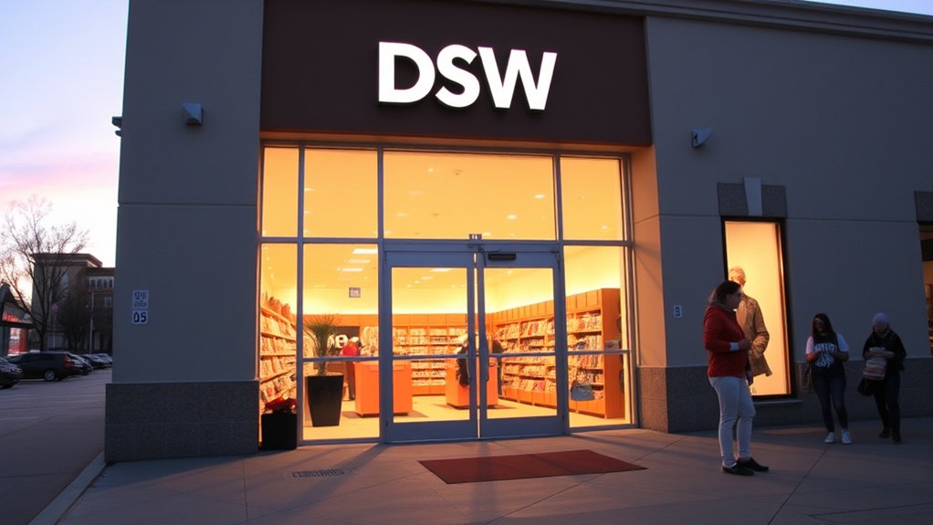 dsw closing times vary by day