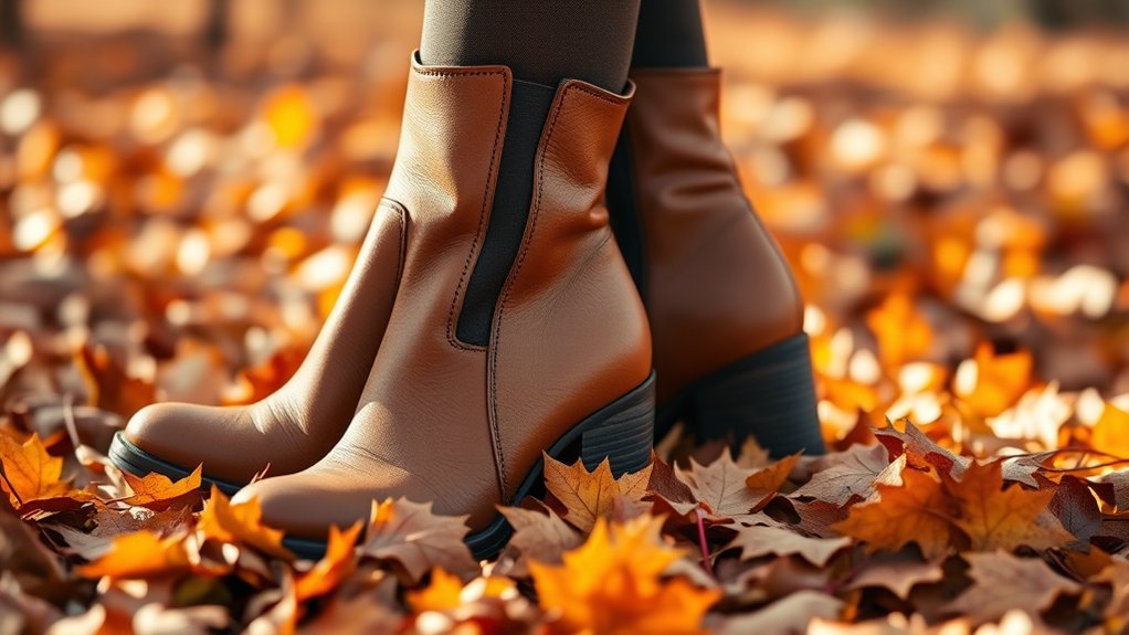 fall boots rich earth tones bold textures