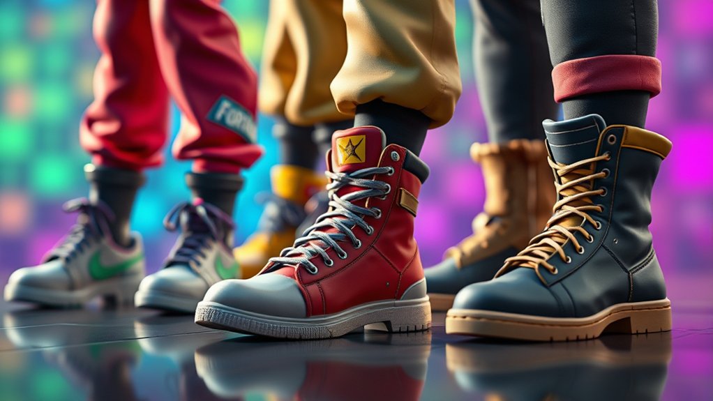 fortnite skins wear real shoes