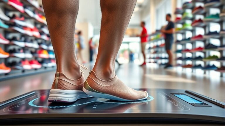 getting fitted for running shoes