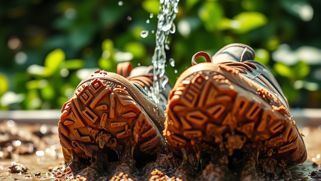 how to clean muddy shoes