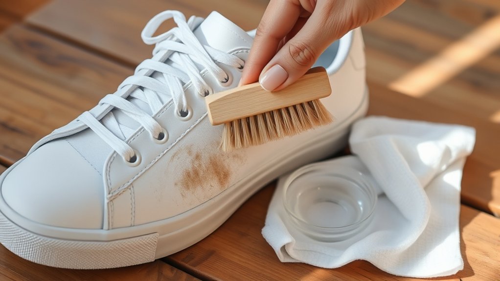 how to clean shoe stains
