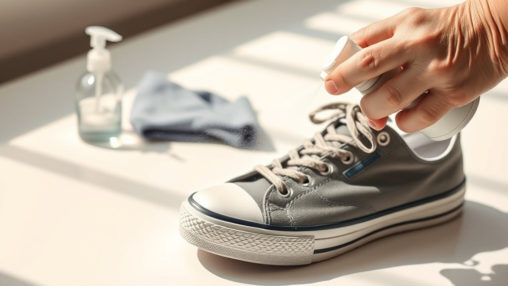 how to disinfect used shoes