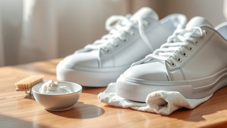 how to maintain bright white shoes