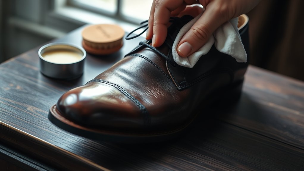 how to shine dress shoes