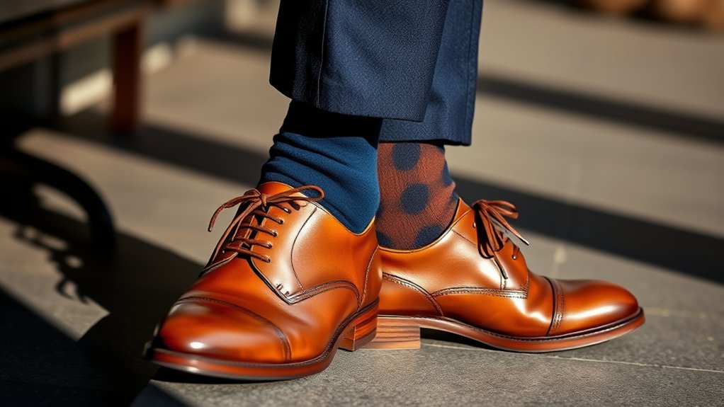 match socks pants or shoes contrast