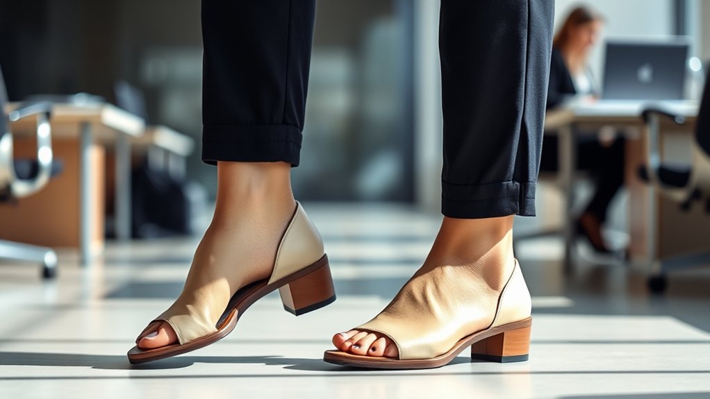 open toed shoes workplace policy