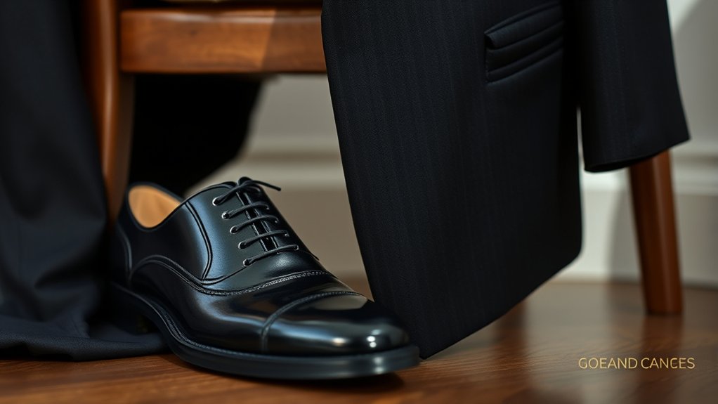 right shoes elevate black suit