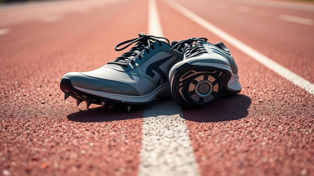 spikes boost traction on tracks