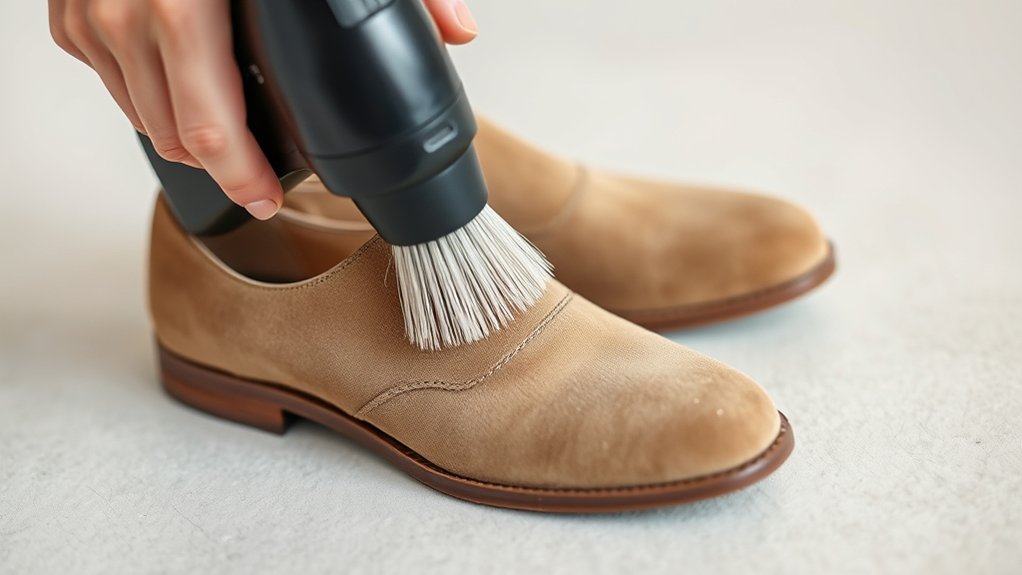 vacuuming suede shoes guidance