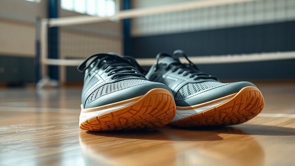volleyball shoes traction support cushioning