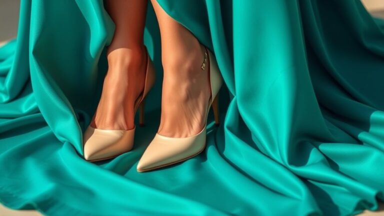 what color shoes with teal dress