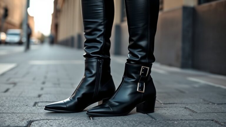 what shoes with leather pants